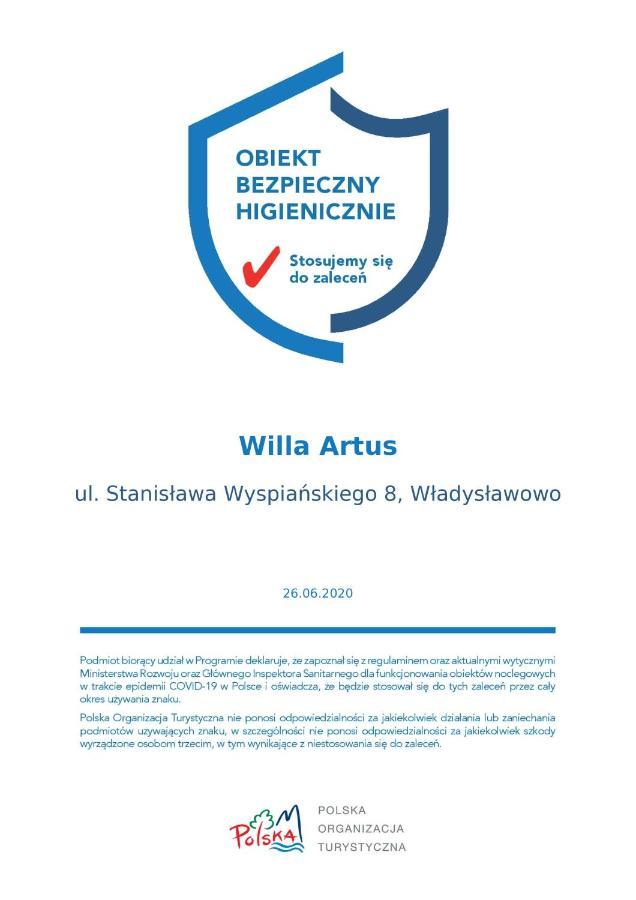 Willa Artus Władysławowo 外观 照片
